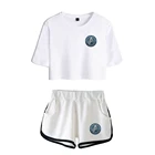 Лидер продаж 2020, ТВ-серия Звездный путь: Discovery 3, повседневный Женский комплект из двух предметов с принтом, шорты + красивая футболка