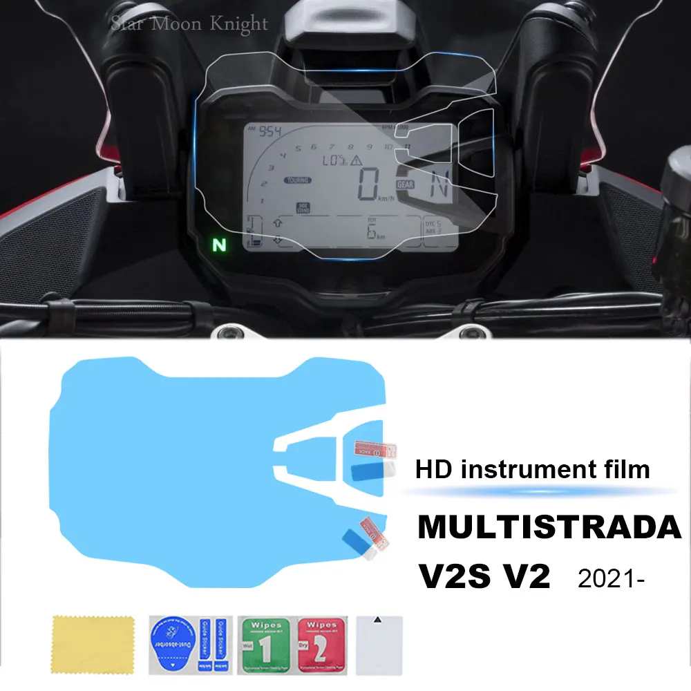 

Аксессуары для мотоциклов, защитная пленка HD для приборной панели от царапин для DUCATI Multistrada V2S V2 2021-