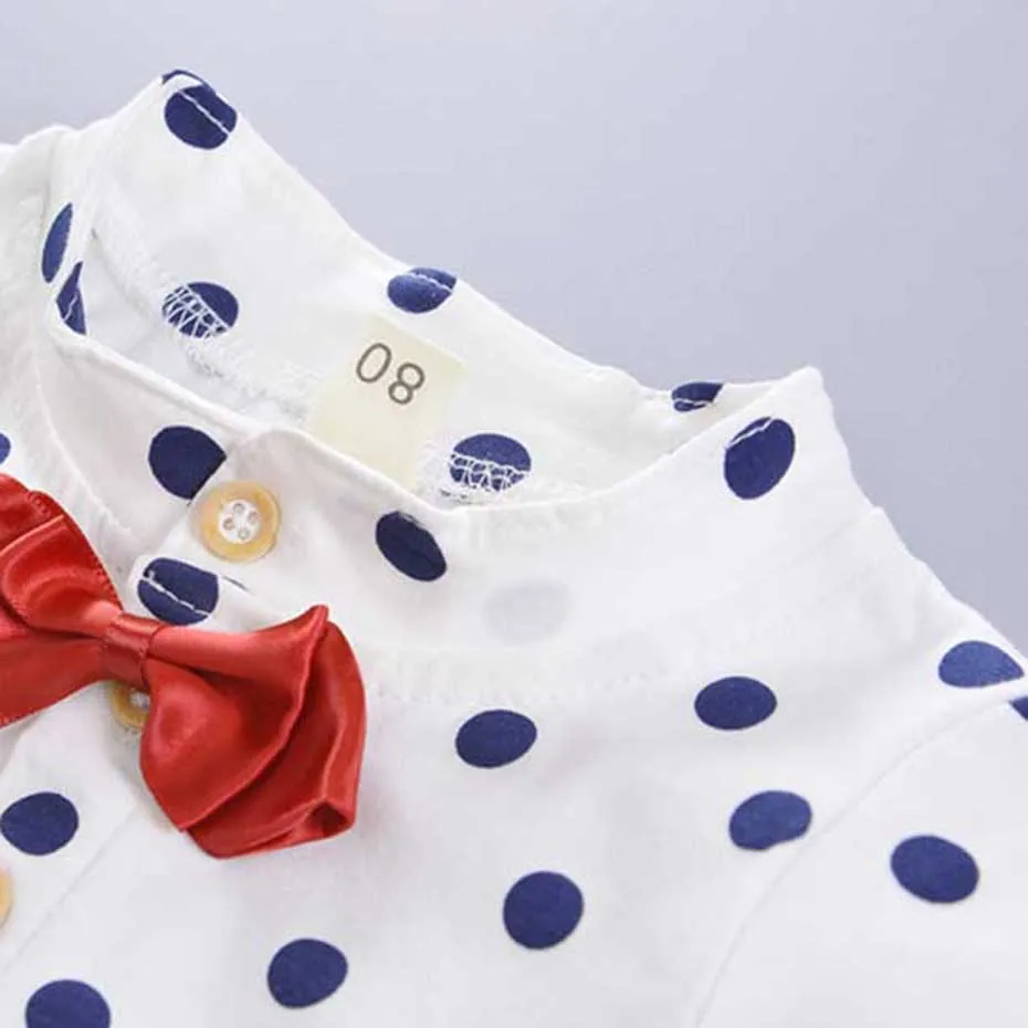 Kids Clothes Dot Shirt + Jumpsuit 2 Pcs Suit For Boys Short Sleeve Outfits Spring Summer Suits Baby Boy |