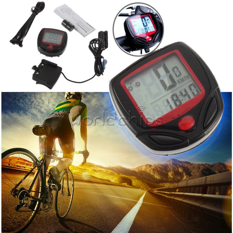 

Bike Computer With LCD Digital Display Cycling Stopwatch Waterproof Bicycle Odometer Speedometer Riding Accessories Tool