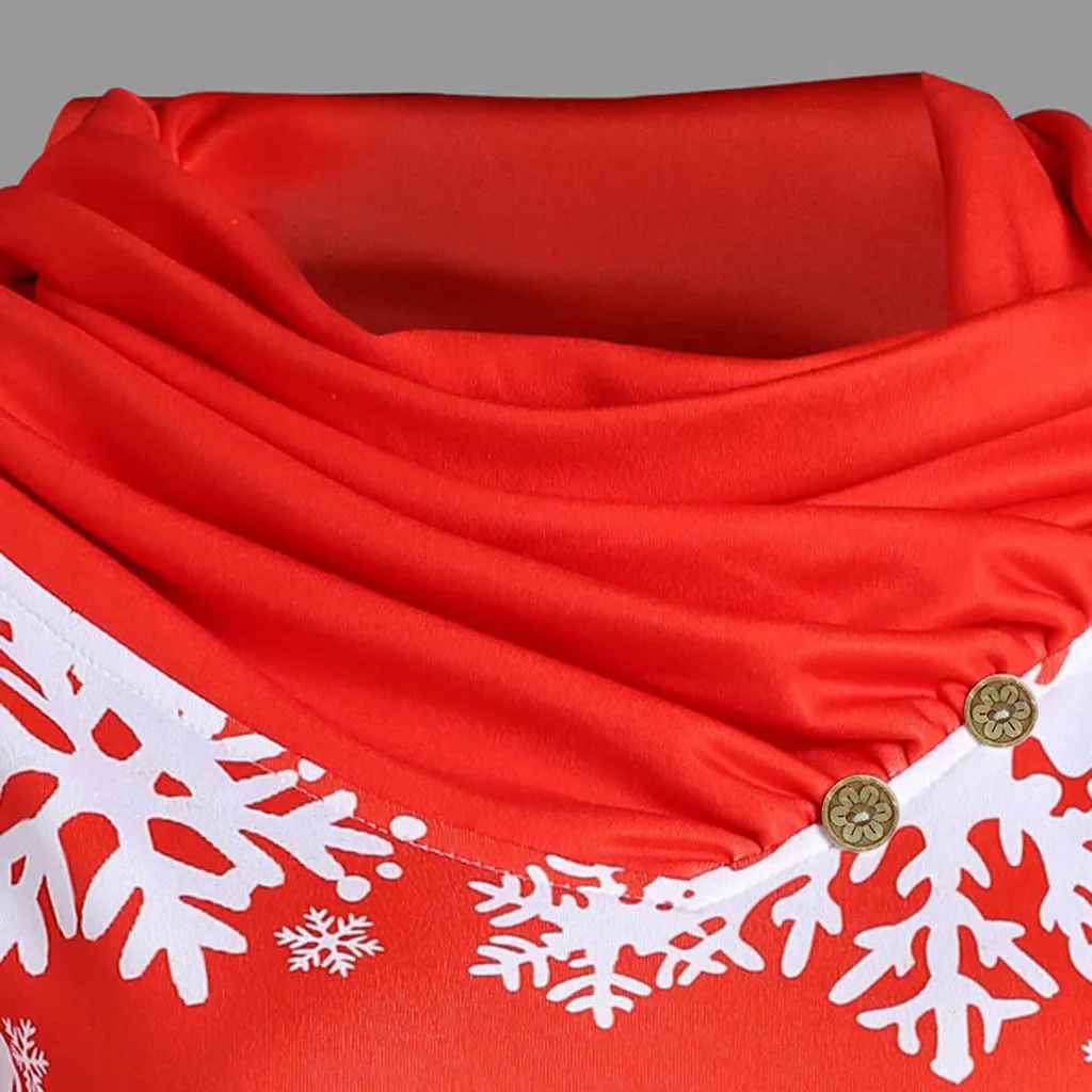 Модная осенне зимняя модная теплая толстовка с капюшоном женские рождественские