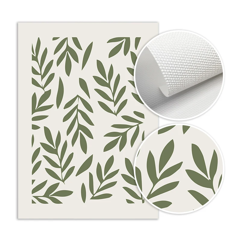 Абстрактная геометрическая форма плакат Nordic для домашнего декора. Скандинавский зеленый листовой декоративный рисунок. Современная холстовая картина на стену.