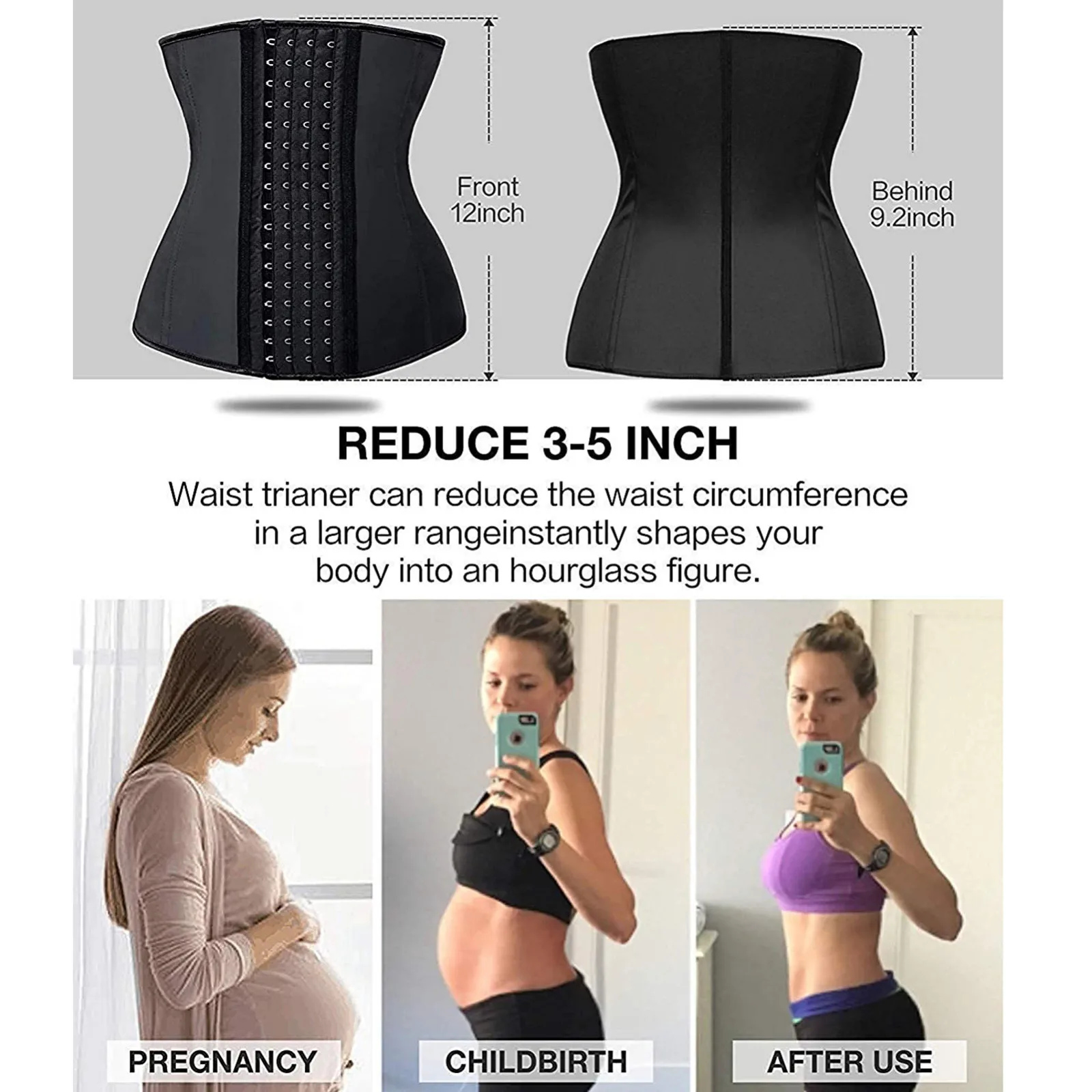 

Body Shaper Tummy Control Bodysuit Waist Cincher Underbust Shapewear Slimming Trainer Panties Gridle Corset