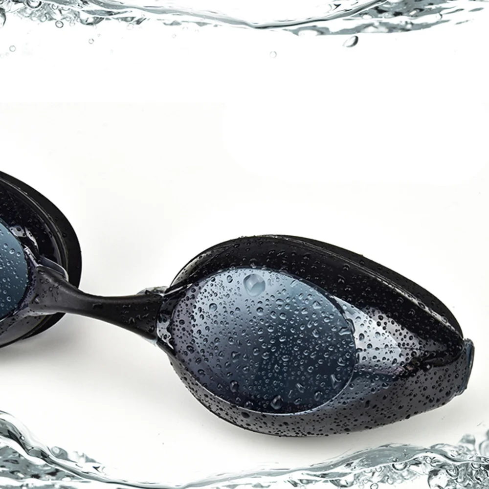 

Waterproof Swim Goggles Swimming Glasses Adult Swimwear Anti-fog Swimming Equipment (Black)