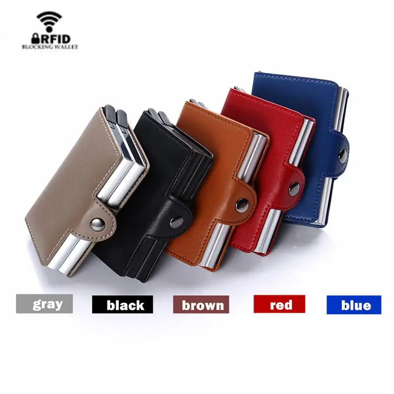 

New Smart Wallet Pop Up Women Credit Card Holder High Quality RFID Blocking Multifunctional ID Card Case 2019 Luxury