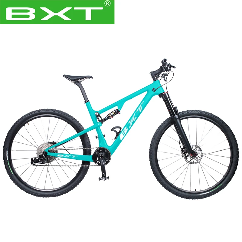 BXT Mountain bike full Suspension system 29er 11Speed Carbon MTB Soft tail Frame Shock Mechanic Brake Bicycle 29er*2.1