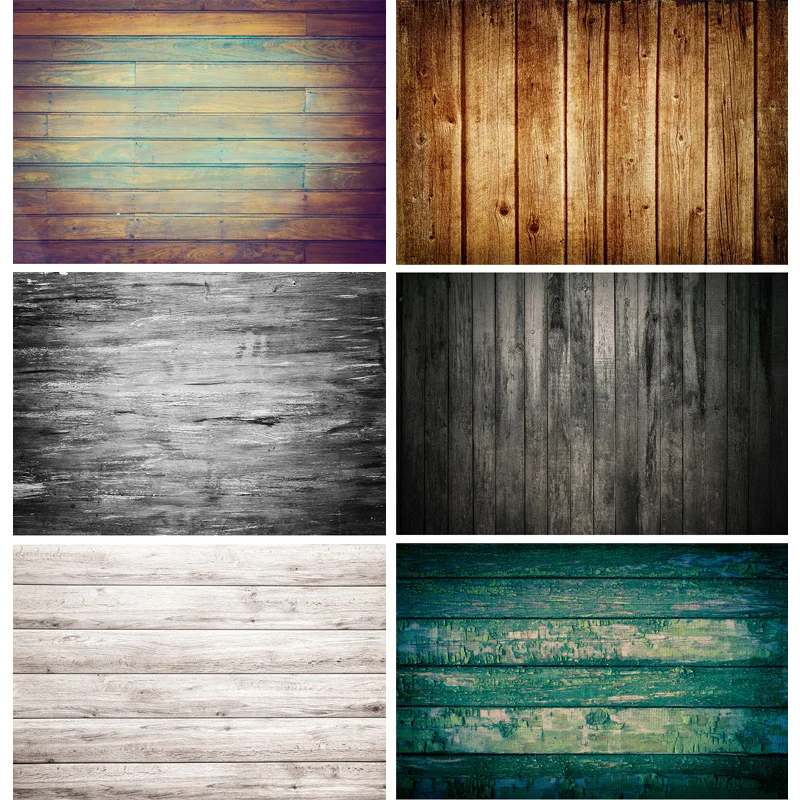 

SHUOZHIKE Vinyl Retro Wood Plank Vintage Baby Portrait Photography Backdrops For Photo Studio Background Props 21318WQ-61