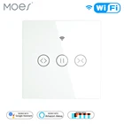 Переключатель штор Tuya, Wi-Fi, для электрических рулонных штор, работает с Alexa, Google Home, умный дом