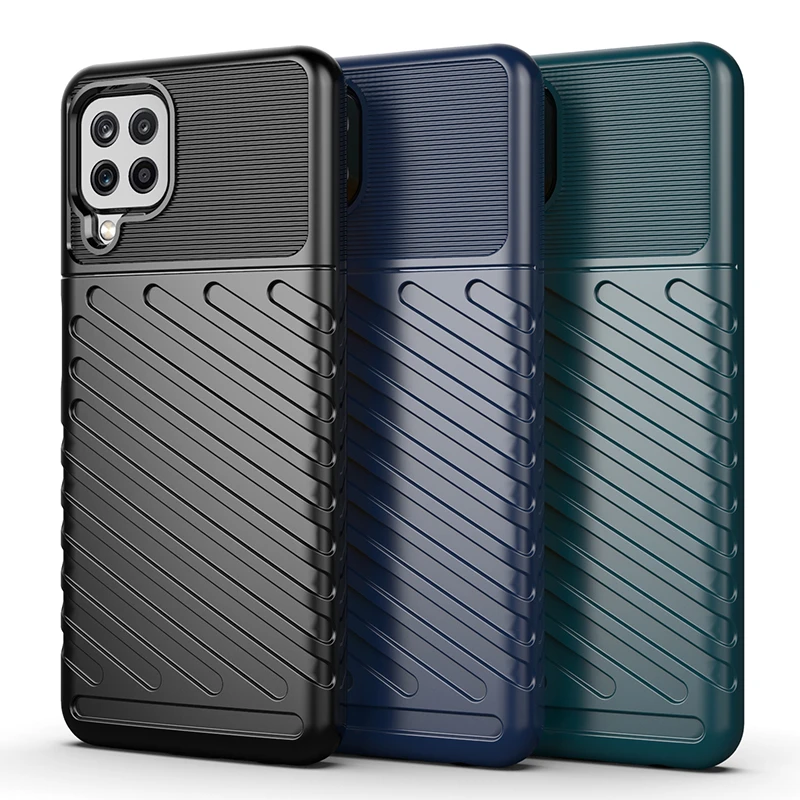 Rugged Fiber Shield Cover For Samsung Galaxy M32 Case Bumper Full Cover Back Case For Samsung M32 Case For Samsung M32 M 32 6.4