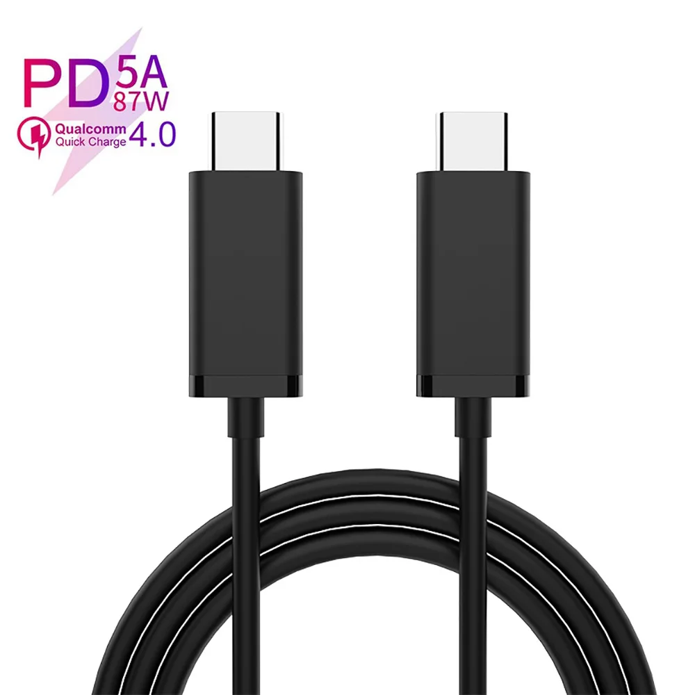 5A 87W Кабель usb type C 3,1 5A 100 Вт PD Быстрая зарядка для Macbook Pro samsung S9 S8 Note 9 8 huawei mate 20 кабель для быстрой зарядки type c - Цвет: 5A 87W