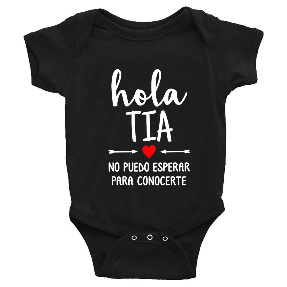 Испанский брикет Hola Tia объявление для тети мальчиков повседневная одежда