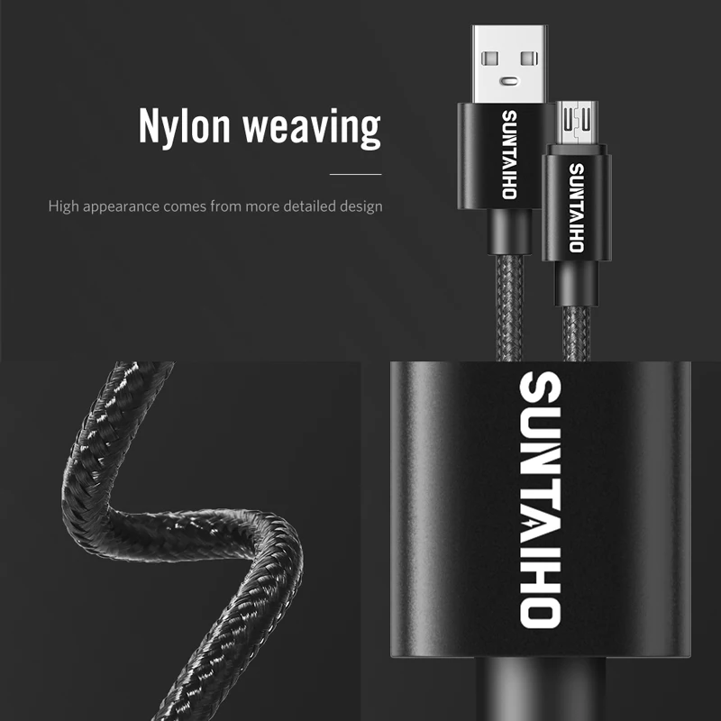 2Pack Micro USB Cable Fast Charging for Xiaomi Redmi 7 Note 5 Pro Android Mobile Phone Data Cable for Samsung S7 S6 USB Charger
