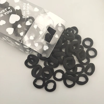 Black 100 шт./упак. карамельных цветов 3 см нейлоновые волосы полосатые дети резинки для девочек эластичные повязки на голову Детские аксессуары для волос резинка для волос - Цвет: Black