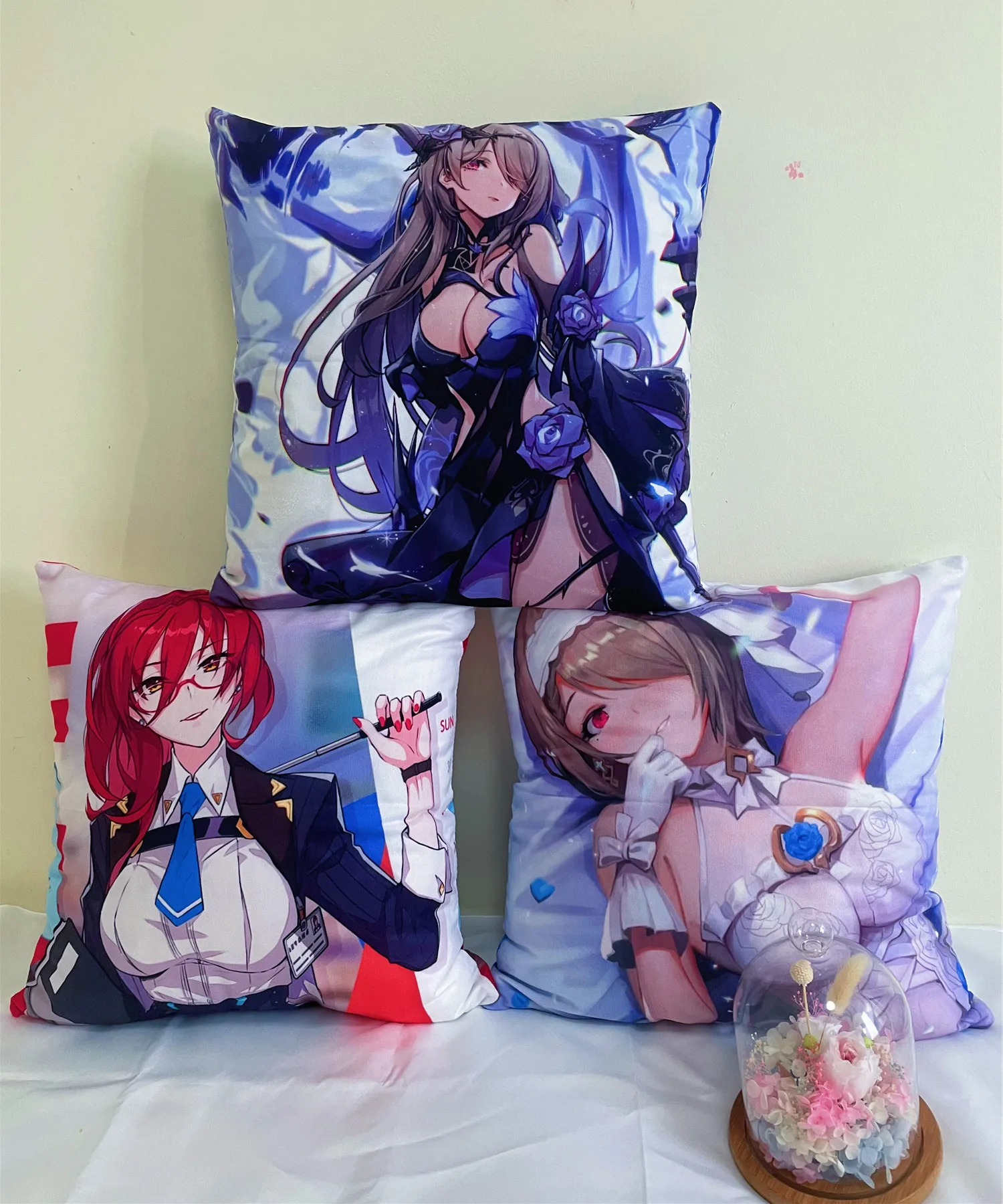 45x45 см наволочка для подушки Honkai Impact 3 обнимающая в стиле аниме игры подушка