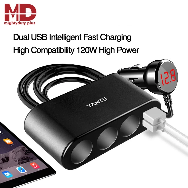 2 Порты зарядных порта USB для автомобиля Зарядное устройство 3 0 Мобильный телефон
