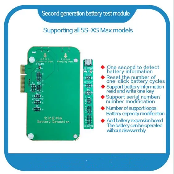 Batter tester board JC-P7 PCIE NAND Программист Read rewrite flash former Memory инструмент для обновления для iPhone 5SE 6S 6SP 7 7 P для ipad Windows исправление ошибок - Цвет: Batter tester board