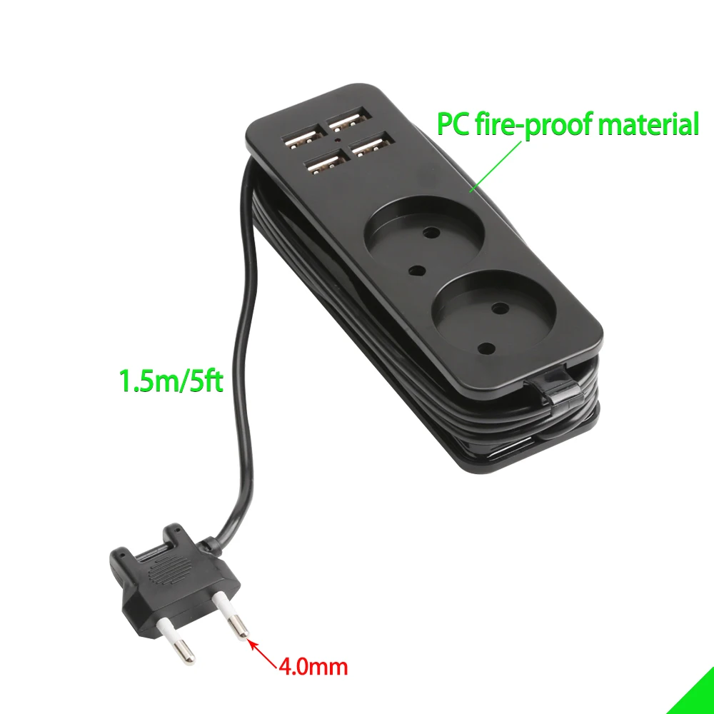 Desktop Plug Socket Portable Travel European Standard For Mobile phone or Tablet |