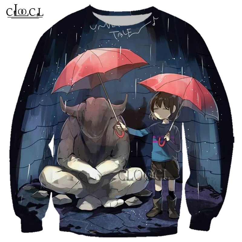 CLOOCL новейшая популярная игра Undertale 3D печать для мужчин и женщин Свитшот модная