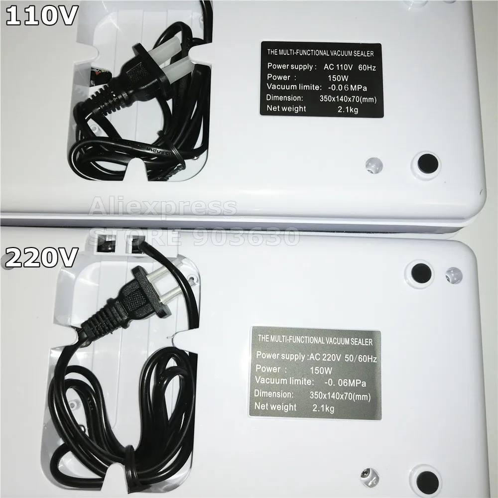 Бесплатная доставка! Небольшая Ручная вакуумная упаковочная машина для еды 220