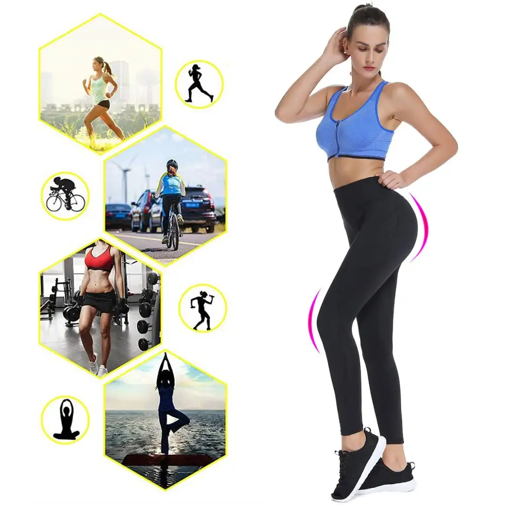 Леггинсы с высокой талией бесшовные пуш-ап обтягивающие спортивные штаны для