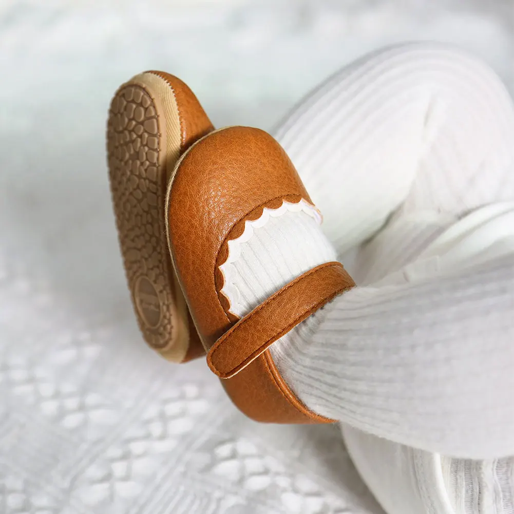 

2021 Lovely Mary Janes Flat With Walking Footwear Toddler Shoes Cute Soft Leather Light Baby's Shoes