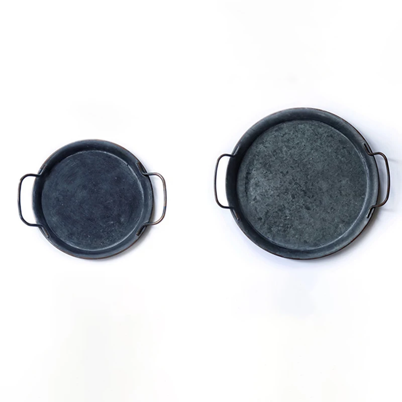 Европейский ручка в стиле ретро металлическая пластина ручной работы круглый