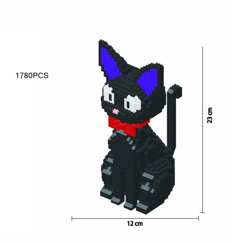 Японский классический аниме Кики служба доставки мультфильм черная кошка микро