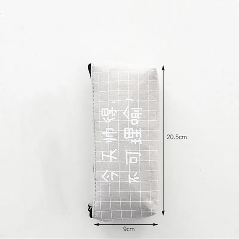 Пенал тканевый большой с рисунком милый чехол для карандашей и ручек китайскими