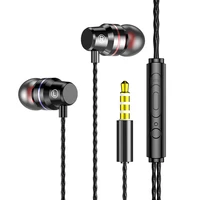 earphone in ear mobile computer subwoofer wired with mic game earplugs karaoke android unisex