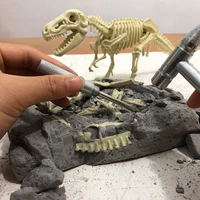 excavation simulation archaeological dinosaur fossils diy tyrannosaurus skeleton hand assembled model childrens toys