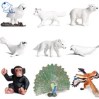 Фигурка животного, собака Павлин, волк, ПВХ, игрушка, фигурка, подарок для детей, развивающие игрушки