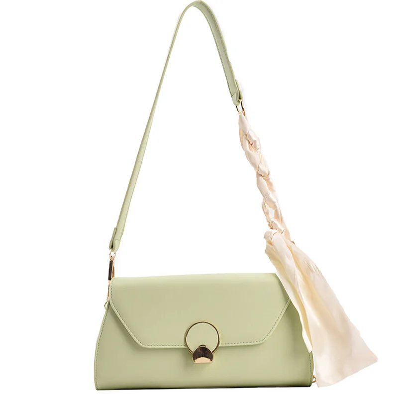 

[BXX] Simple Solid Color PU Leather Crossbody Bags For Women 2021 Summer Branded Shoulder Bag Trending Luxury Hand Bag HS960