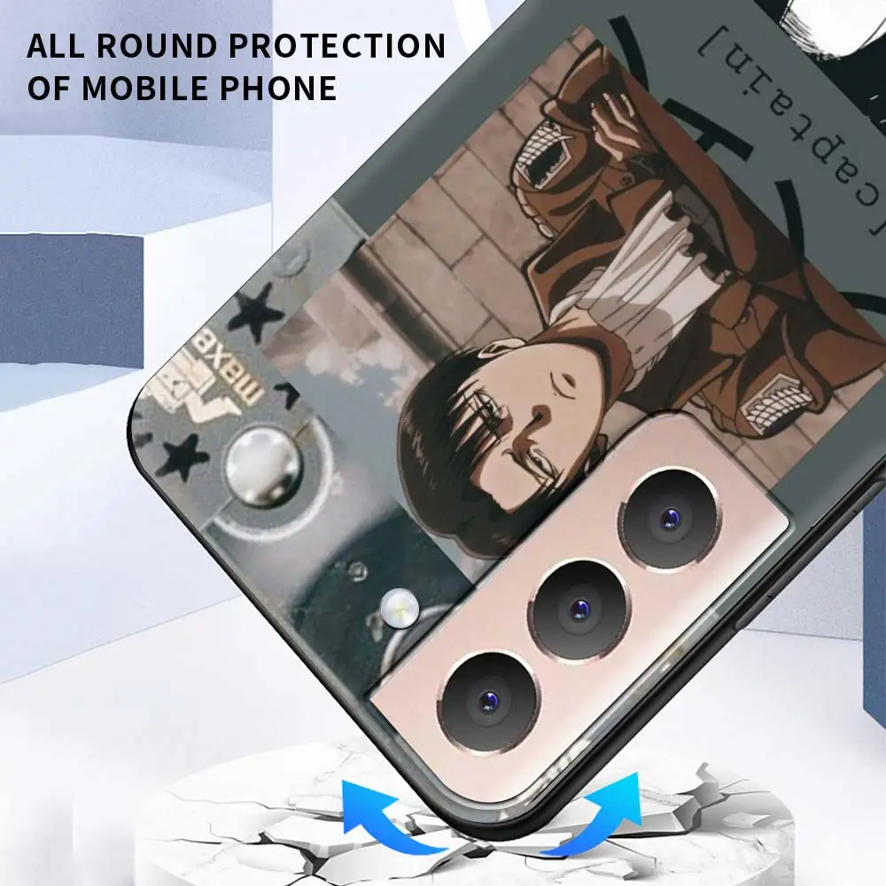 

Silicone Case Coque For Samsung Galaxy S21 Ultra S20 FE 5G S10e S10 S8 S9 S20 Plus S7 Attack On Titan Eren Jaeger Cover Fundas