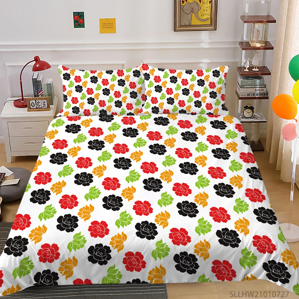 

3D Bedding Set Luxury Duvet Cover Set 2/3 Pcs King Queen Size Unique Design Bed Set Pillowcase Dropship