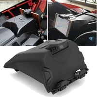 black electronic device holder with integrated storage for 2017 2018 can am maverick x3 models