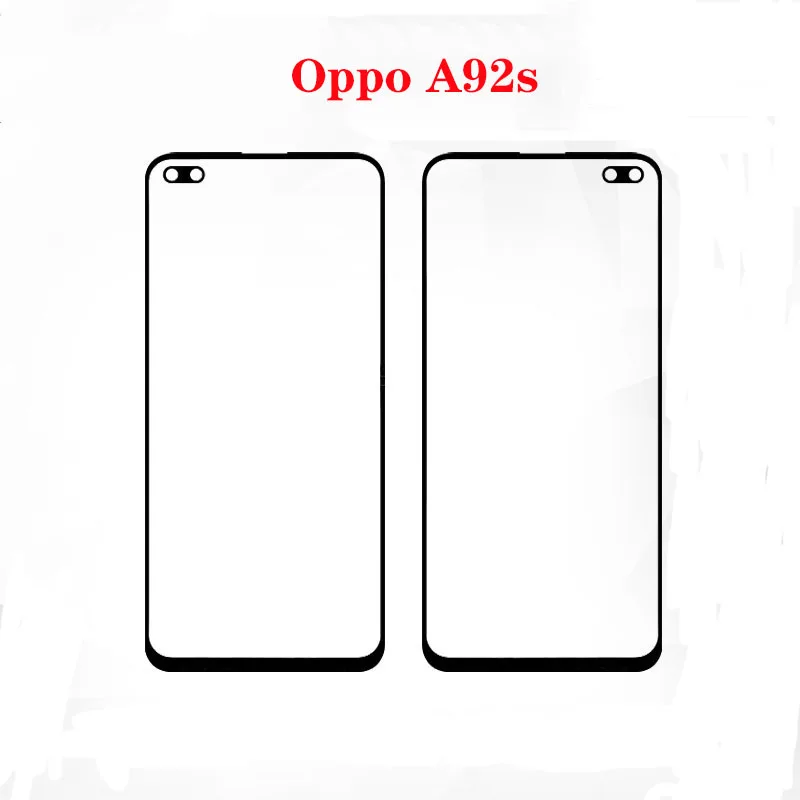 

original For Oppo A92s Front Outer Glass Top Lens Screen Panel Replacement