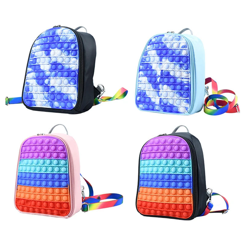 

Мультяшная пузырьковая игрушка-антистресс, канцелярская сумка для мальчиков и девочек, игрушка для снятия напряжения и раздражения, сумка-...