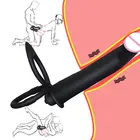 Страпон с двойным проникновением фаллоимитатор Анальная пробка взрослый эротический массажер простаты пуля вибратор секс-игрушки для женщин пар