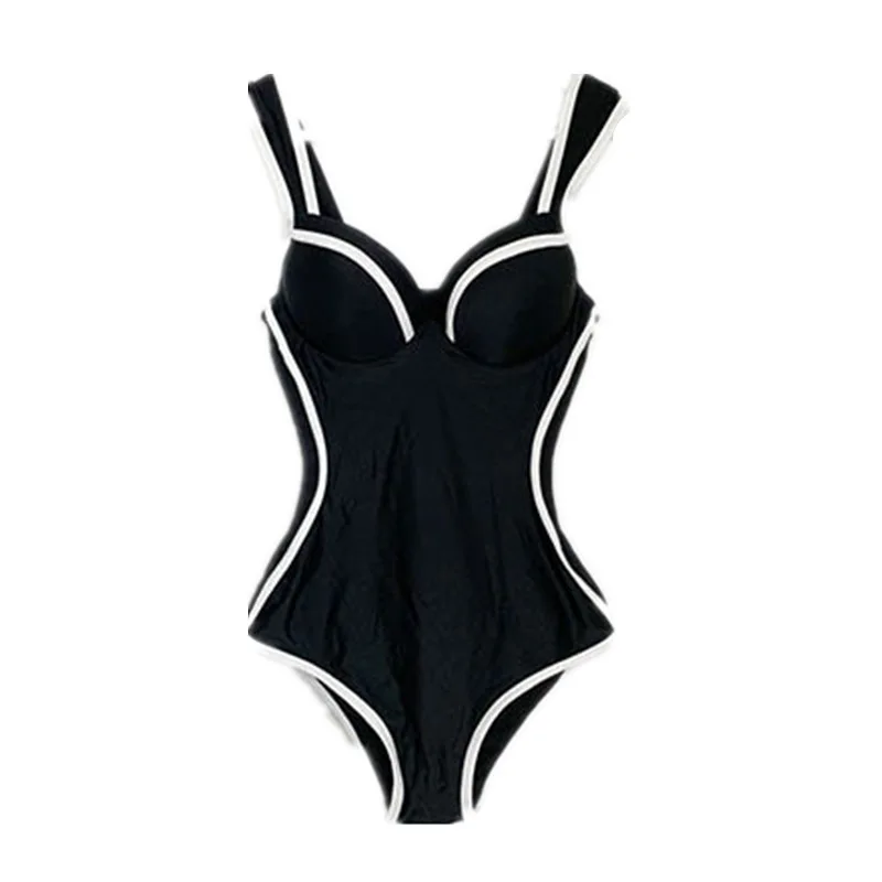 

One Piece Swimwear Women High Waist Swimwear Patchwork Swimsuit Backless Bathing Suit Sexy Monokini Summer Beachwear Swim Wear