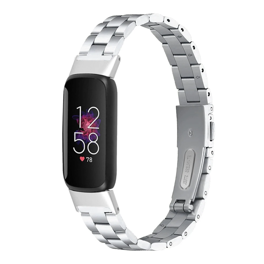 Stainless Steel Metal Bracelet For Fitbit luxe Replacement Smart Watch Band Strap Special Edition Wristbands | Электроника