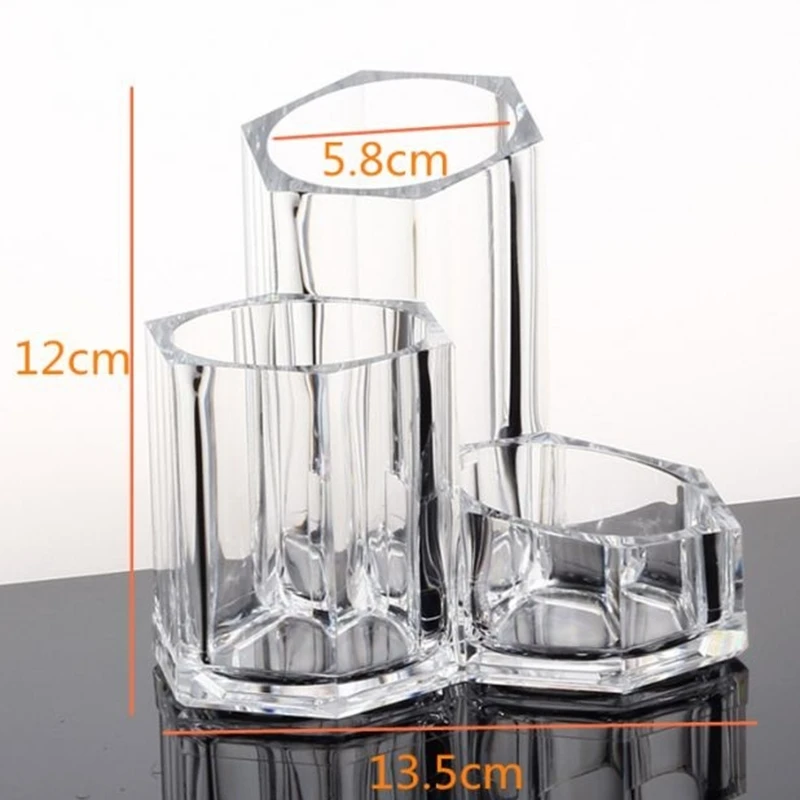 

Cosmetic Transparent Organizer Makeup Brush Holder Storage Box Plastic Box Jewelry Pen Supplies Business Card Storage