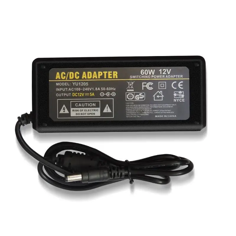 Светодиодный светильник с проводами 12 в пост. Тока 5 А 60 Вт|Трансформаторы систем