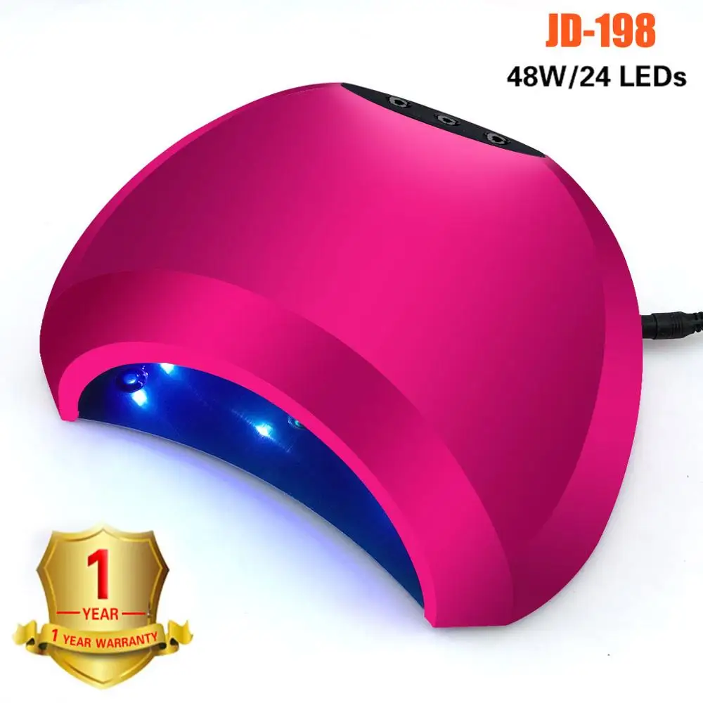 УФ-лампы для ногтей Солнце Сушилка для ногтей 48 W SUNUV светодиодный для всех гель 24 светодиодный s автоматическое распознавание дно 10 S/30 S/60 S таймер лампа для маникюра - Цвет: rose