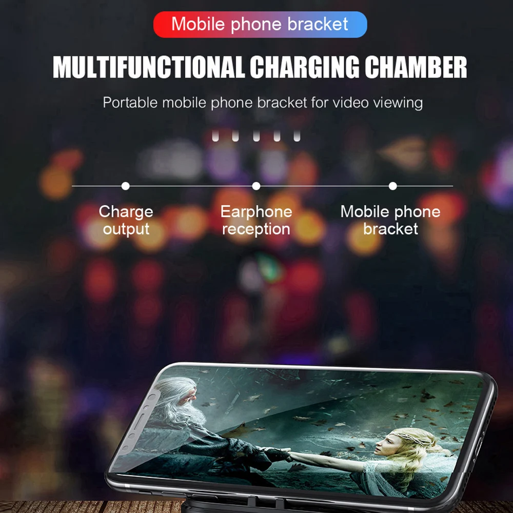 Bluetooth наушники Ottwn F10 с сенсорным управлением и зарядным футляром на 2000 мА · ч ЖК