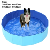 foldable pet swimming pool dog cat bath bed wash pond large small dog swim bathtub summer pool cooling mat for outdoor indoor