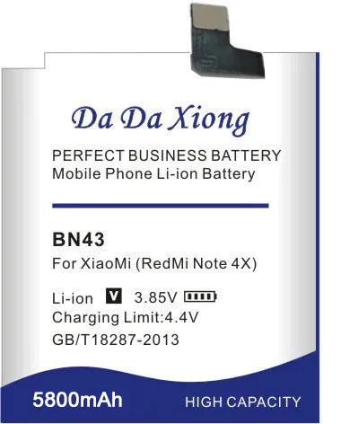 Модель [BN43] внутренний аккумулятор для Xiaomi Redmi Примечание 4X Hongmi Note 4 X Аккумулятор
