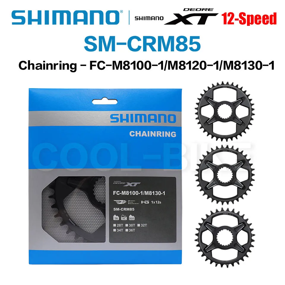 

SHIMANO XT SM CRM85 chainring XT M8100 12S Bike gear crankset 28T 30T 32T 34T 36T SM-CRM85 chain ring