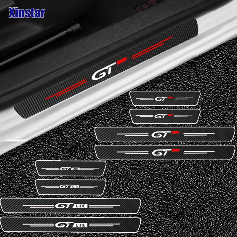 

4pcs GT GTLINE car door sticker for Peugeot Car Accessories