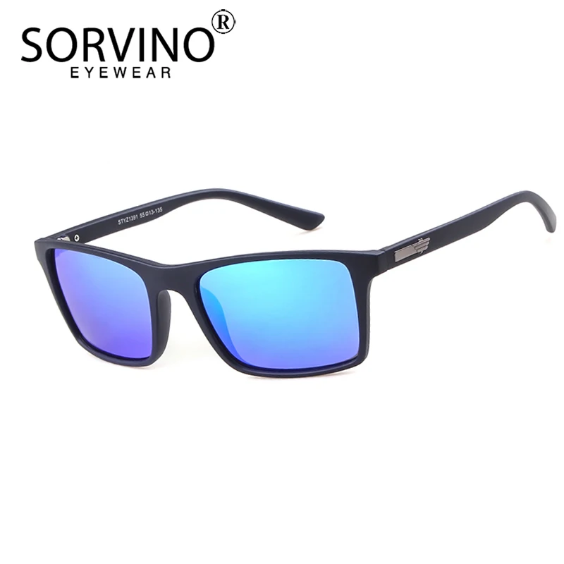 Мужские квадратные солнцезащитные очки SORVINO дизайнерские винтажные