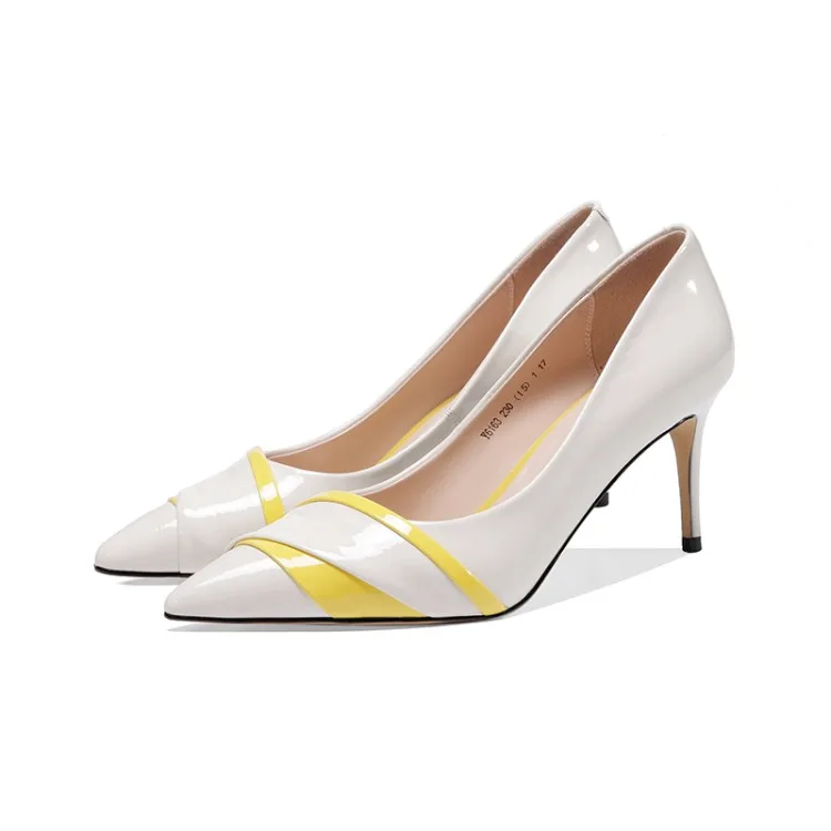 MLJUESE/женские туфли-лодочки Сезон осень-весна Черные женские туфли из мягкой